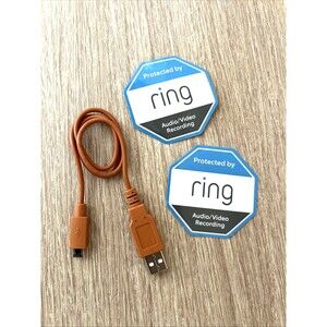 Genuine RING Video Doorbell USB Power Battery Charger Cable Gen 1 & 2 OEM Cord